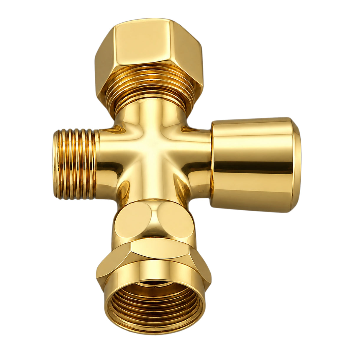 Diverter Valve For Handheld Showers P0068 in Supercoat Brass / Polished Brass