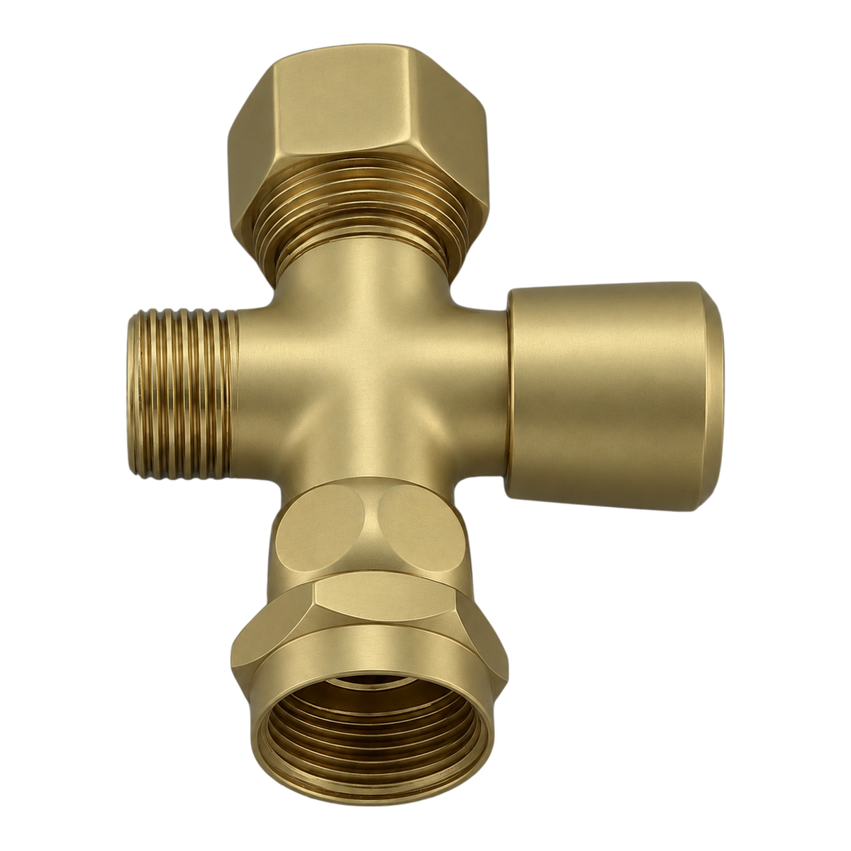 Diverter Valve For Handheld Showers P0068 in Raw Brass