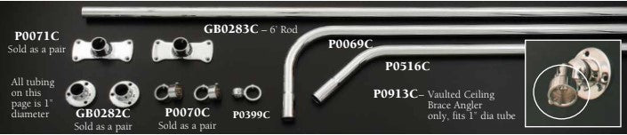 Strom Living P0913 Angle Bracket for 1'' Brace - Plumbing Parts