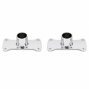 Strom Living Wall Mount Bracket Pair,Fits 1" Tubing Chrome - Plumbing Parts