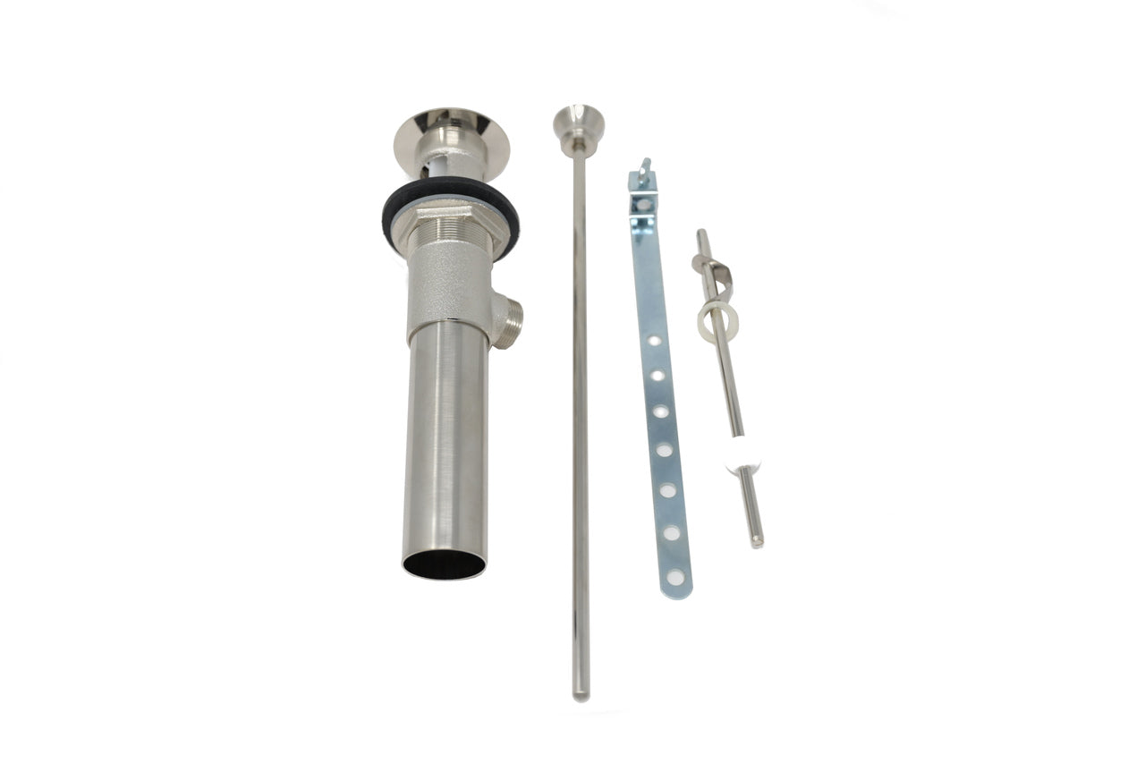 Strom Living Lavatory Pop-Up Drain with Solid Brass and 1.25" Tube Drain - Sink Components