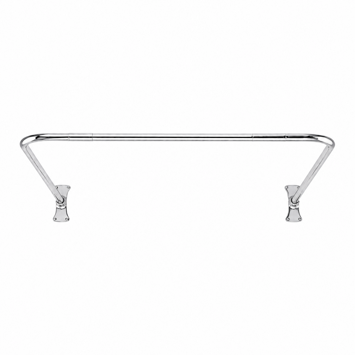 C Ring Shower Rod Enclosure, Solid Brass, and 36" Brace P0092 | Strom Living Chrome - Shower Components