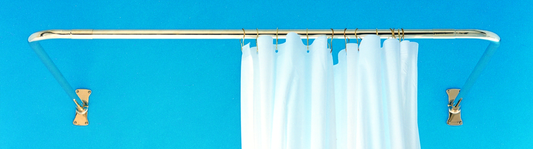 Strom Living Enclosure with C Ring Shower Package, Solid Brass, and 36" Brace