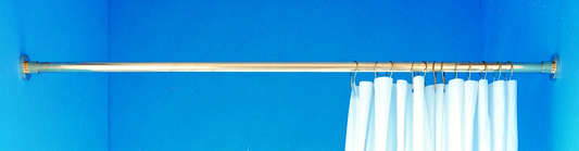 Strom Living Enclosure with Shower Rod Package and Solid Brass