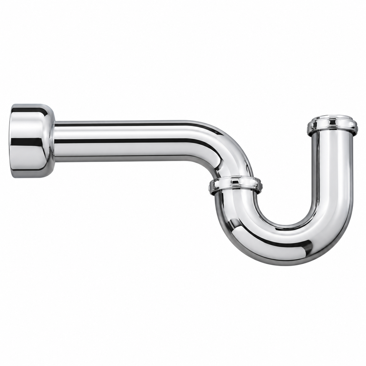 Strom Living P0097 P Trap with Escutcheon Chrome - Faucet Parts