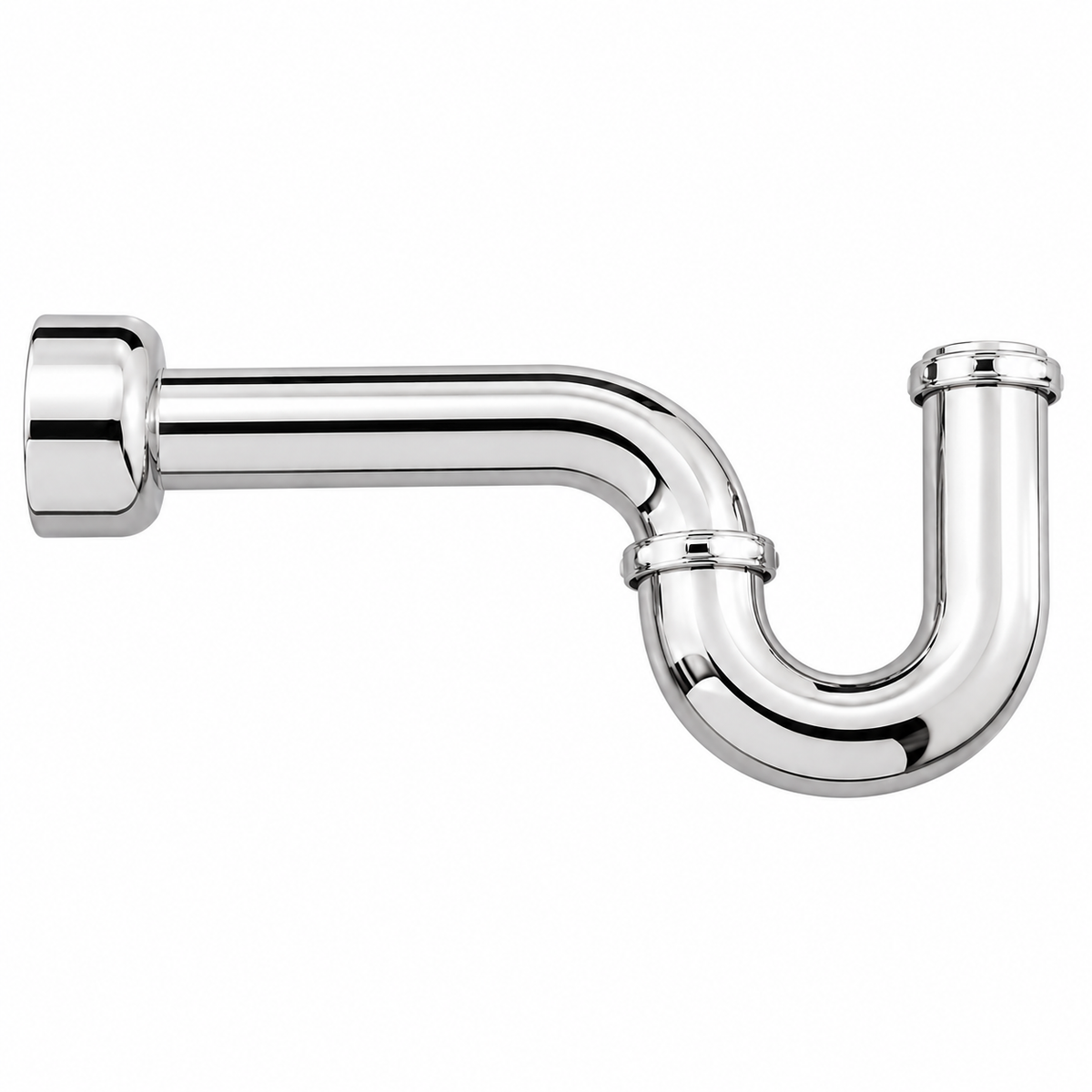 Strom Living P0097 P Trap with Escutcheon Polished Nickel - Faucet Parts