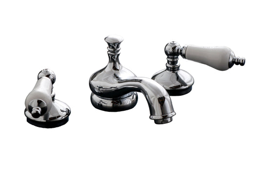 Strom Living Sacramento Widespread Lavatory Faucet with Pop-Up Drain and 4" Lever Handles Pair