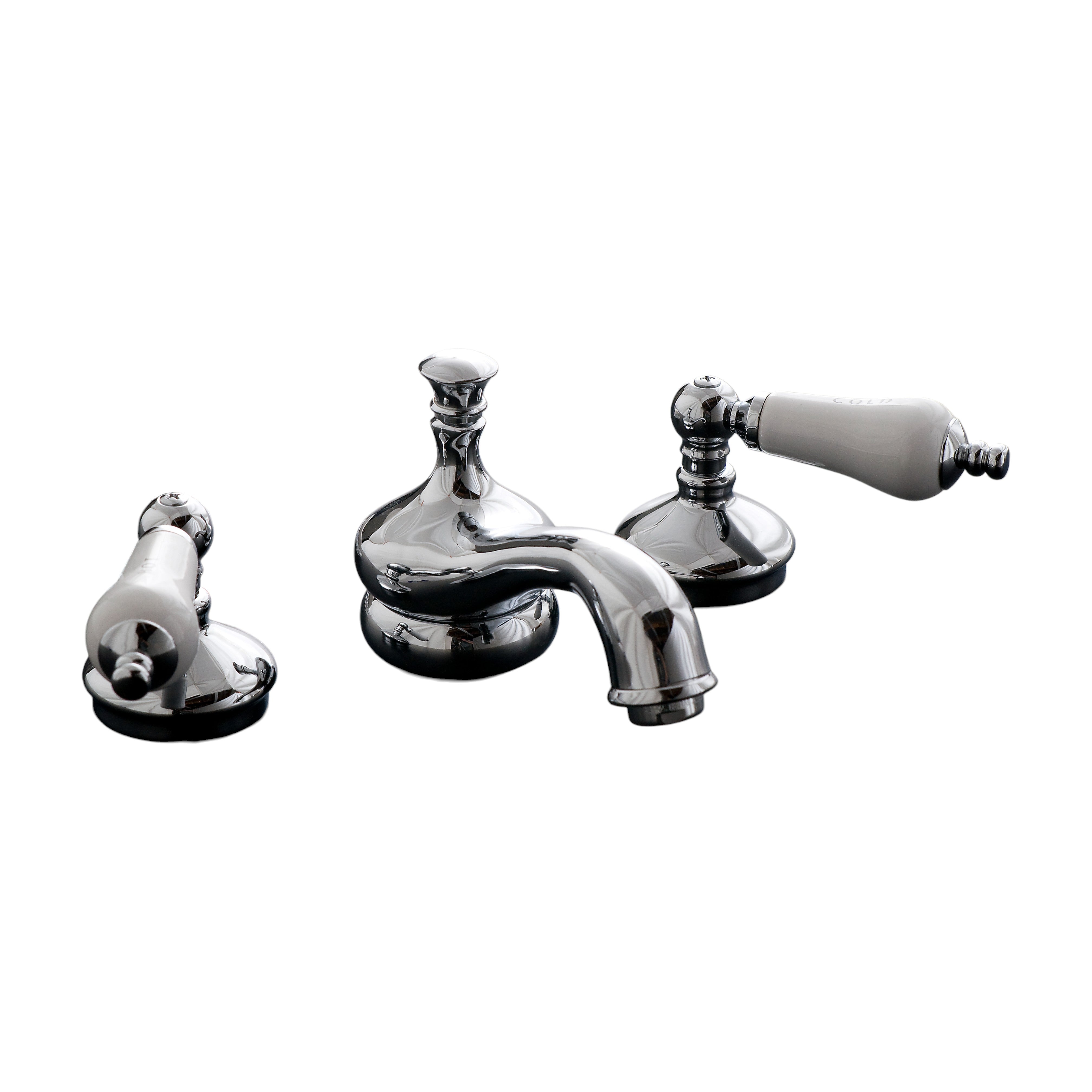 Sacramento Widespread Lavatory Faucet with Pop-Up Drain and 4" Lever Handles Pair P0104 | Strom Living
