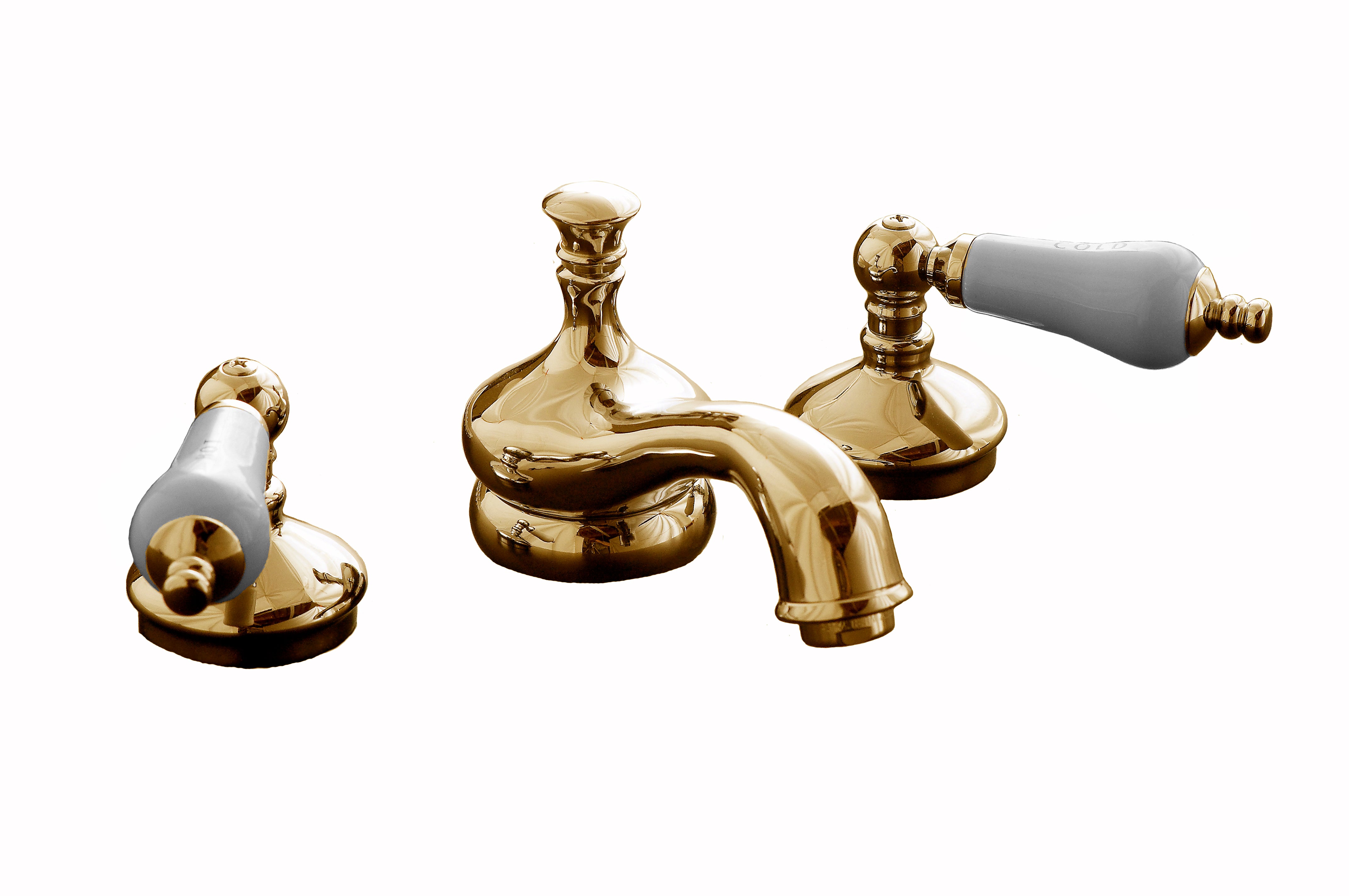 Sacramento Widespread Lavatory Faucet with Pop-Up Drain and 4" Lever Handles Pair P0104 | Strom Living