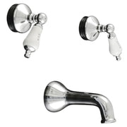 Sacramento In-Wall Shower Set With Handle Lever for Hot/Cold, Solid Brass Construction, and Spout P0105 | Strom Living