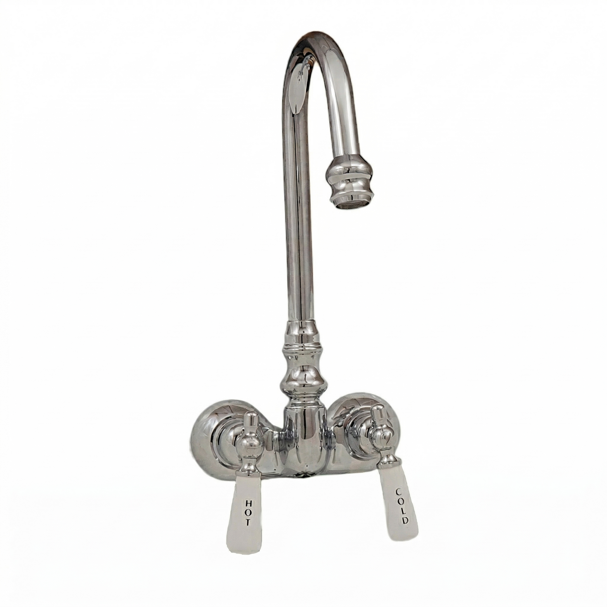Tub Faucet with Gooseneck Spout P0126 | Strom Living Chrome - Tub Fillers