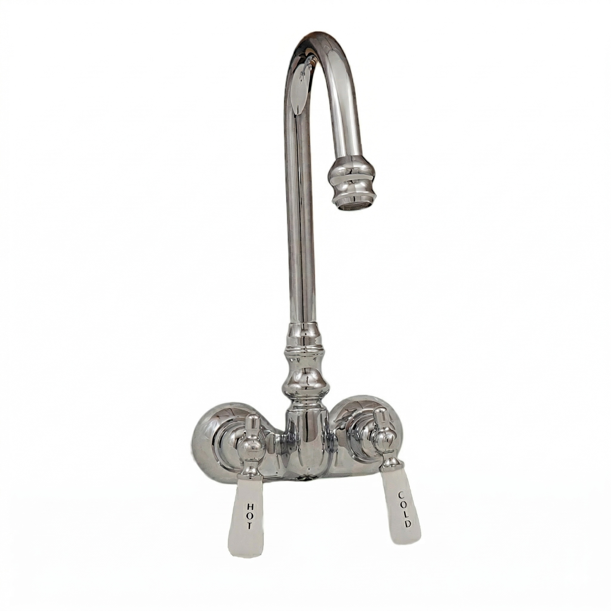 Tub Faucet with Gooseneck Spout P0126 | Strom Living Chrome - Tub Fillers