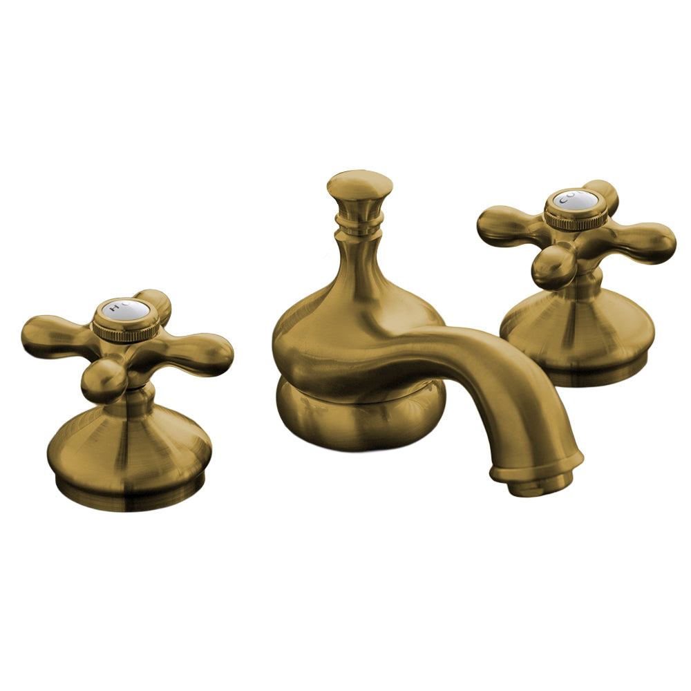 Sacramento Sink Faucet with Cross Handles, 5" Spout Extension and Valves P0140 | Strom Living - Bathroom Faucets