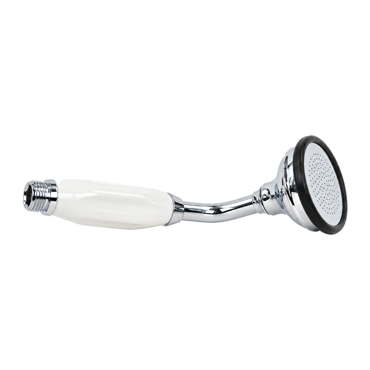 Strom Living Porcelain Handheld Shower with Handheld Shower Hose and Vacuum Breaker in Chrome