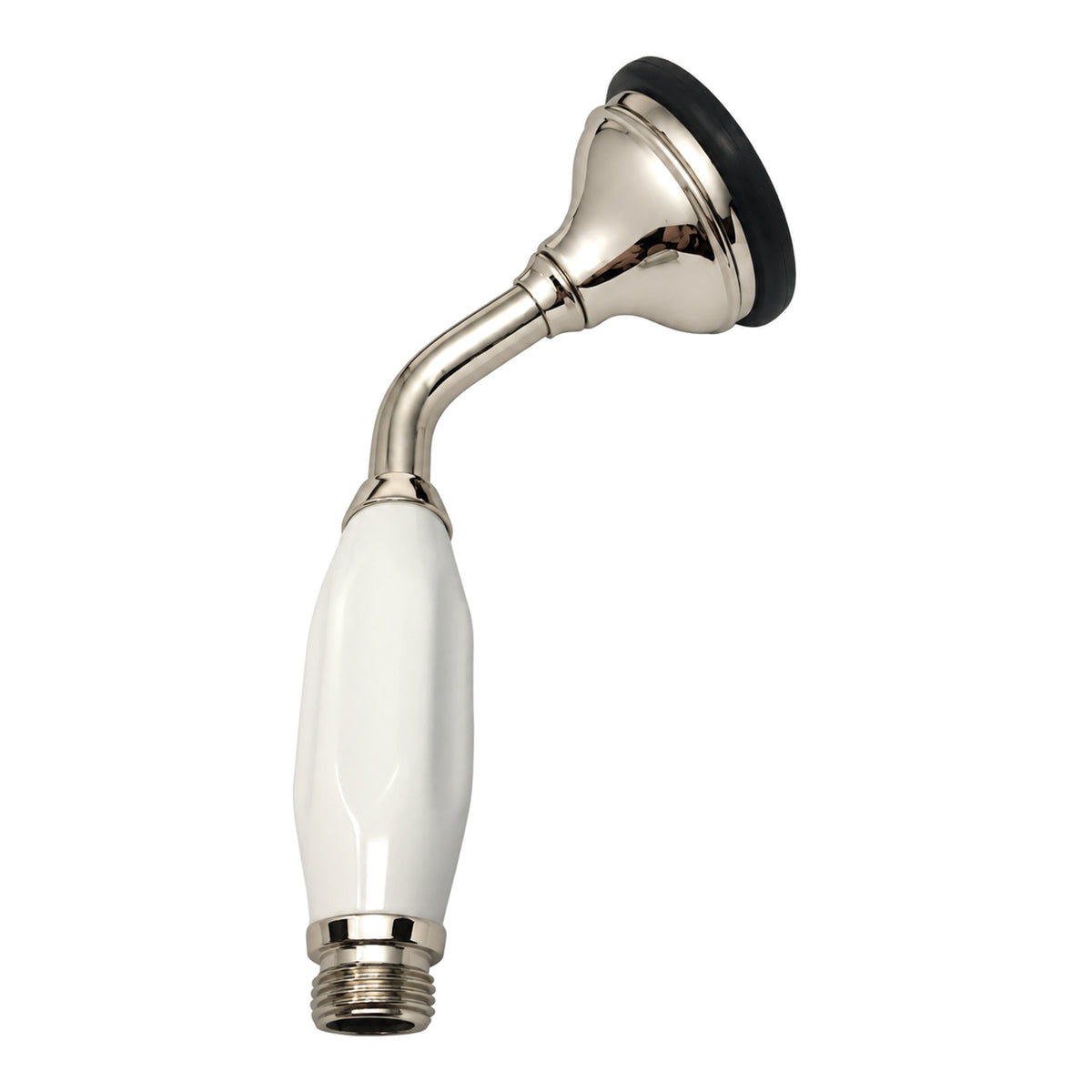 Strom Living Porcelain Handheld Shower with Handheld Shower Hose and Vacuum Breaker in Polished Nickel