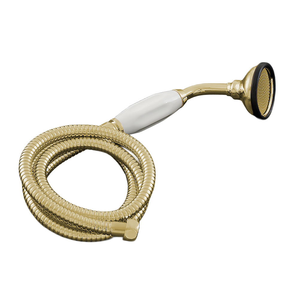 Strom Living Porcelain Handheld Shower with Handheld Shower Hose and Vacuum Breaker