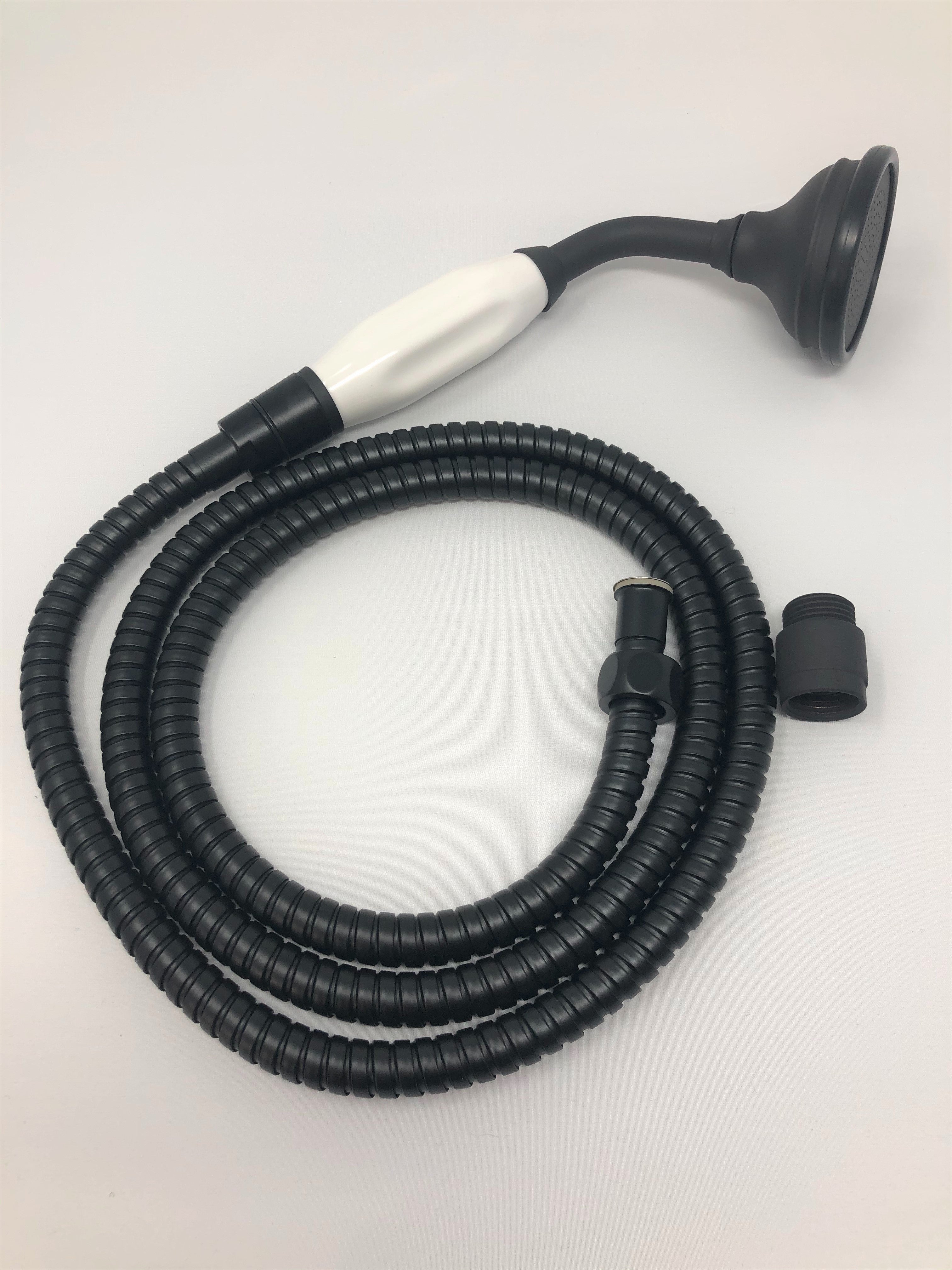 Strom Living Porcelain Handheld Shower with Handheld Shower Hose and Vacuum Breaker