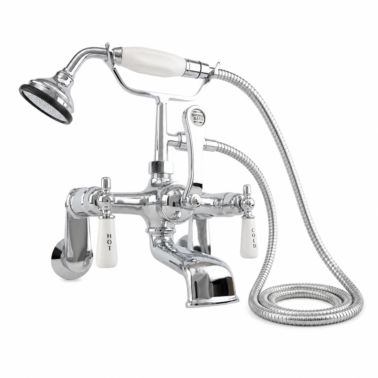 Tub Mount Thames Telephone Faucet Set P0146 | Strom Living Chrome Lever Handles - Tub Fillers
