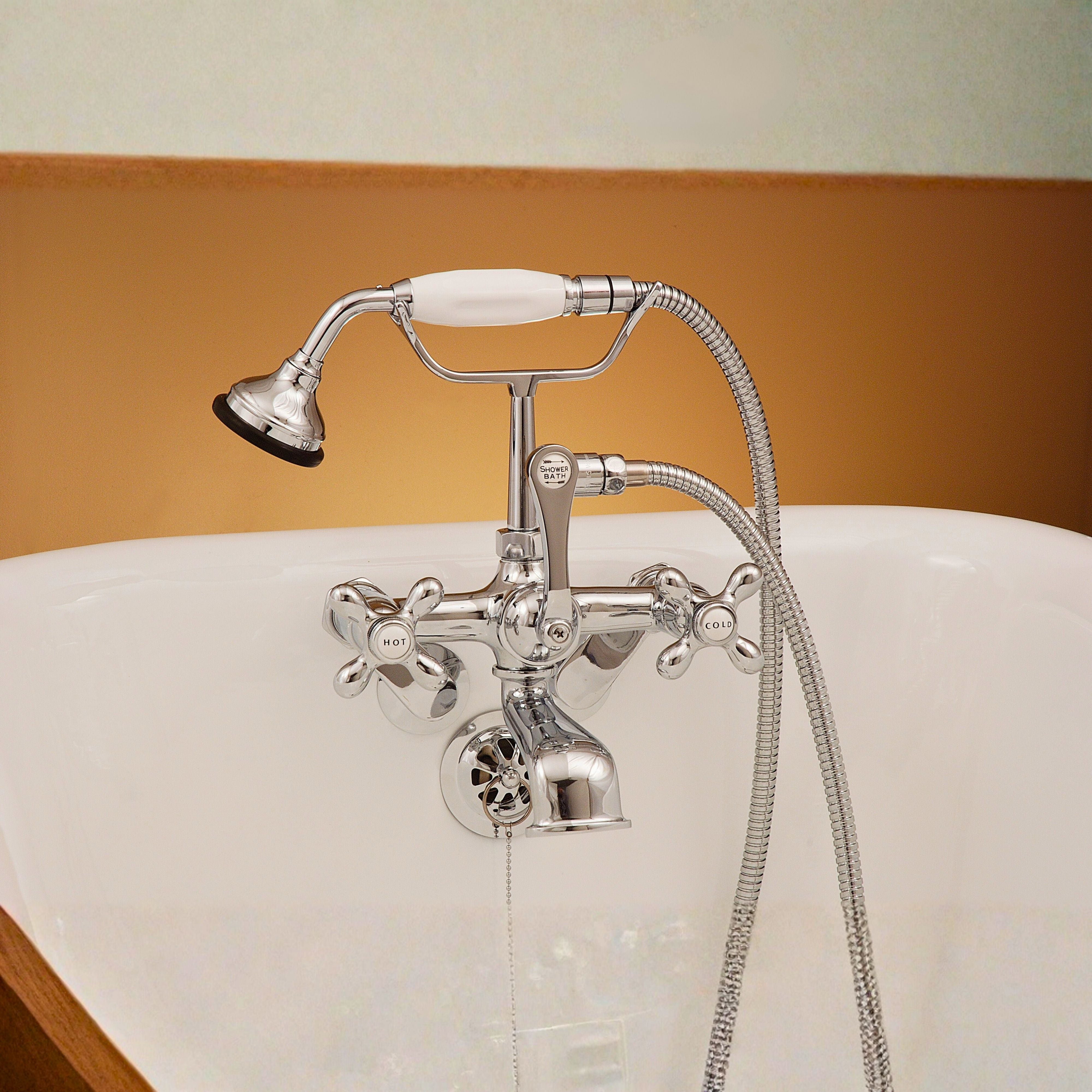 Tub Mount Thames Telephone Faucet Set P0146 | Strom Living - Tub Fillers