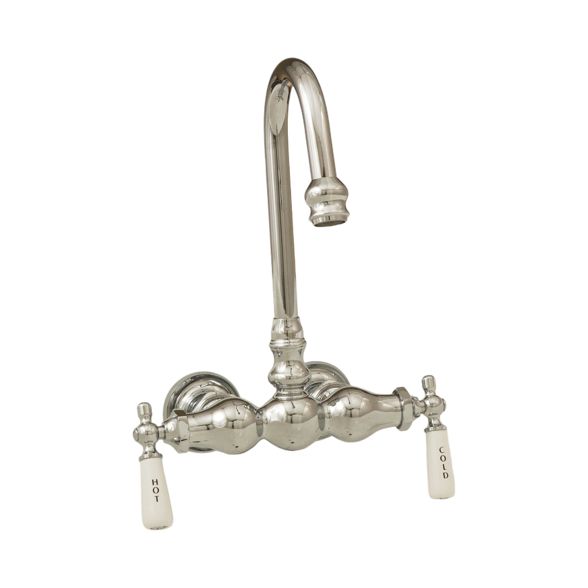 Tub Mount Gooseneck Faucet, 3 Ball P0149-1 | Strom Living Chrome - Tub Fillers