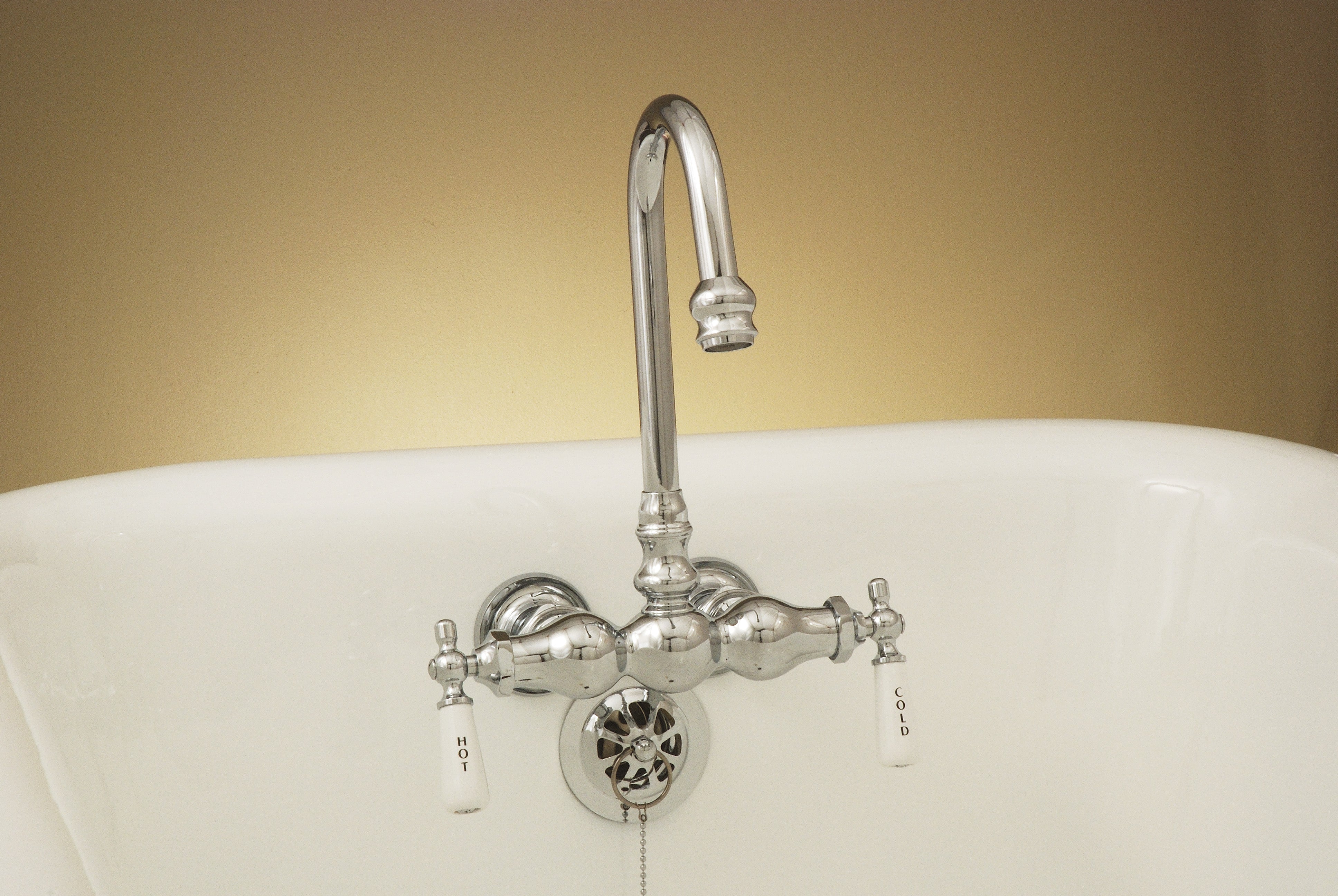 Tub Faucet, 3 Ball  w/ Gooseneck Spout P0149-1 | Strom Living