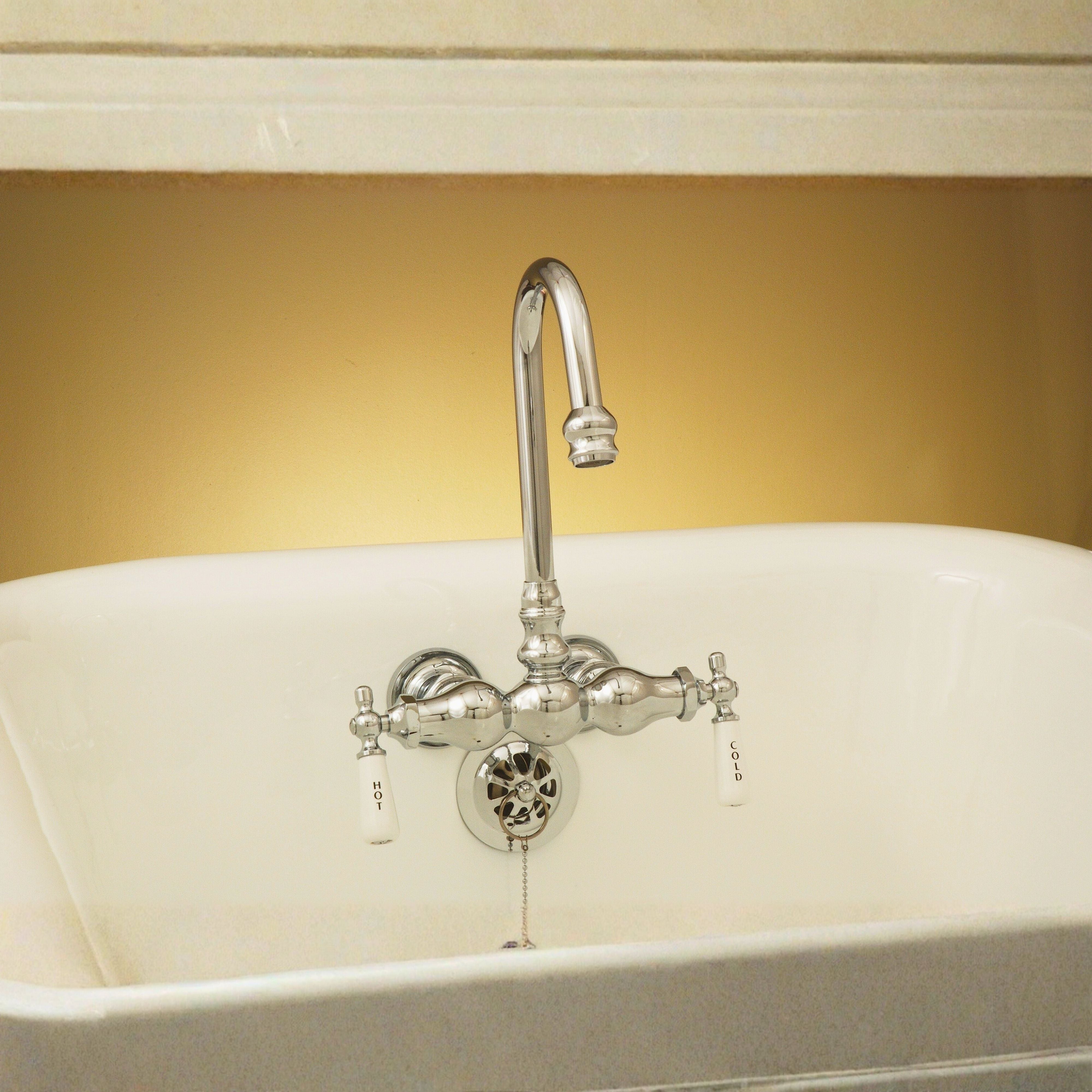 Tub Mount Gooseneck Faucet, 3 Ball P0149-1 | Strom Living - Tub Fillers