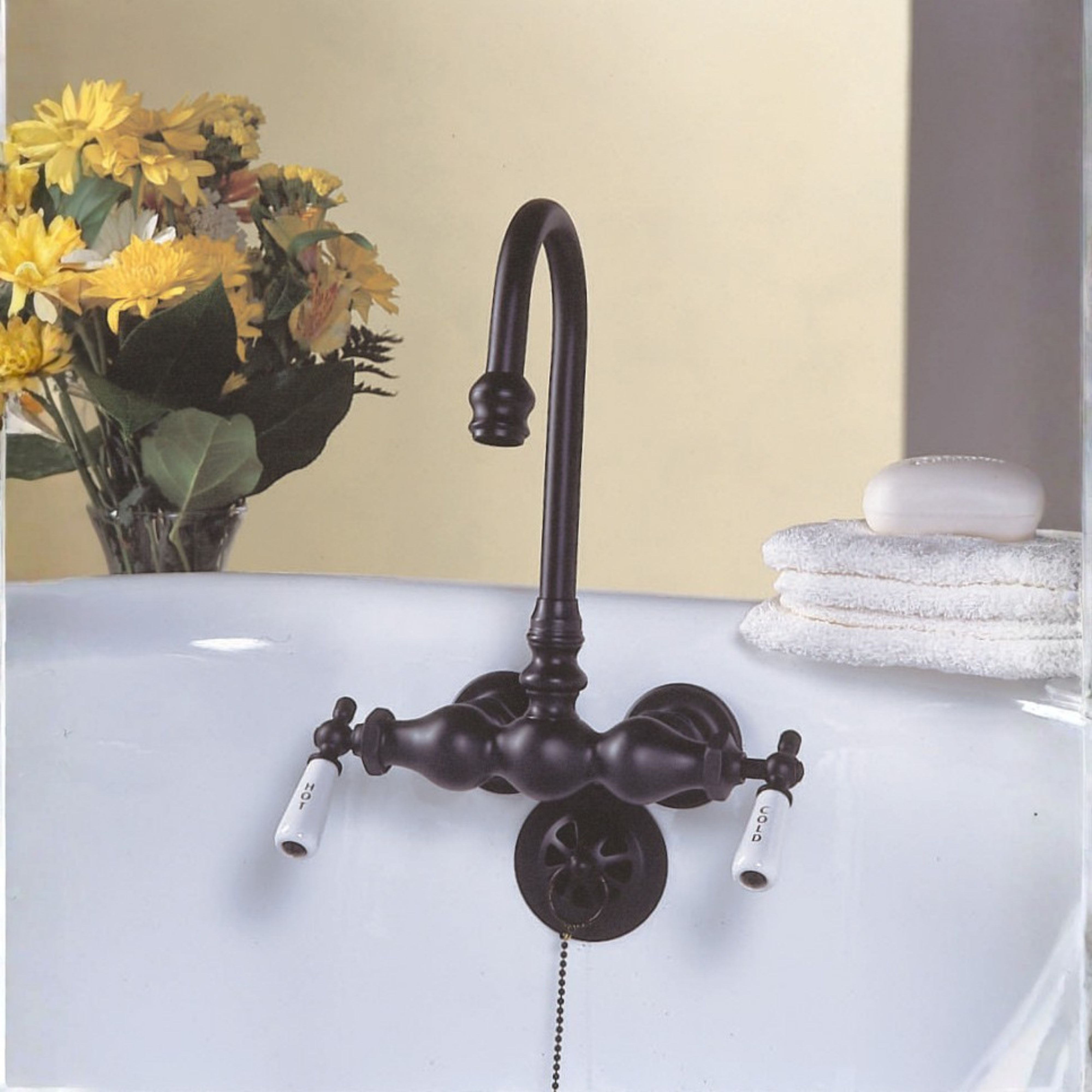 Tub Mount Gooseneck Faucet, 3 Ball P0149-1 | Strom Living - Tub Fillers