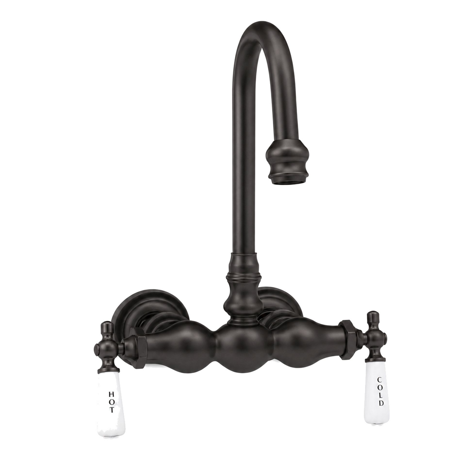 Tub Mount Gooseneck Faucet, 3 Ball P0149-1 | Strom Living Oil Rubbed Bronze - Tub Fillers