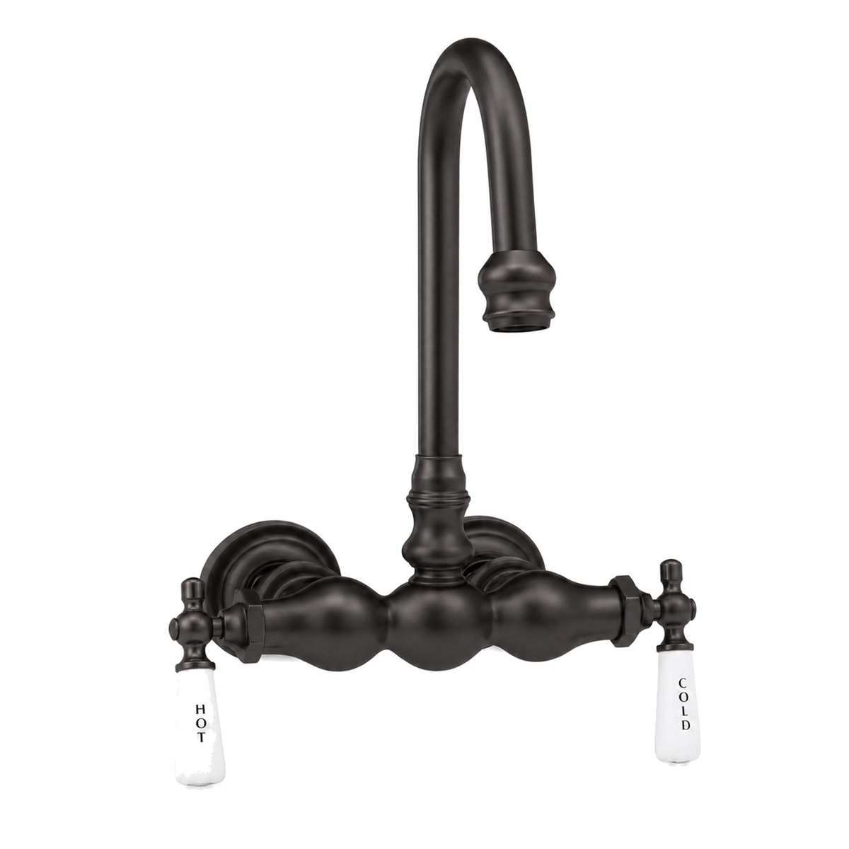Tub Mount Gooseneck Faucet, 3 Ball P0149-1 | Strom Living Oil Rubbed Bronze - Tub Fillers