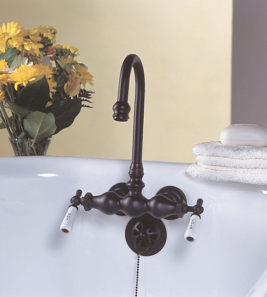 Tub Faucet, 3 Ball  w/ Gooseneck Spout P0149-1 | Strom Living