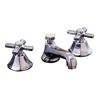 Mississippi Deco Widespread Lavatory Faucet with Cross Handles and Pop-up Drain P0152 | Strom Living