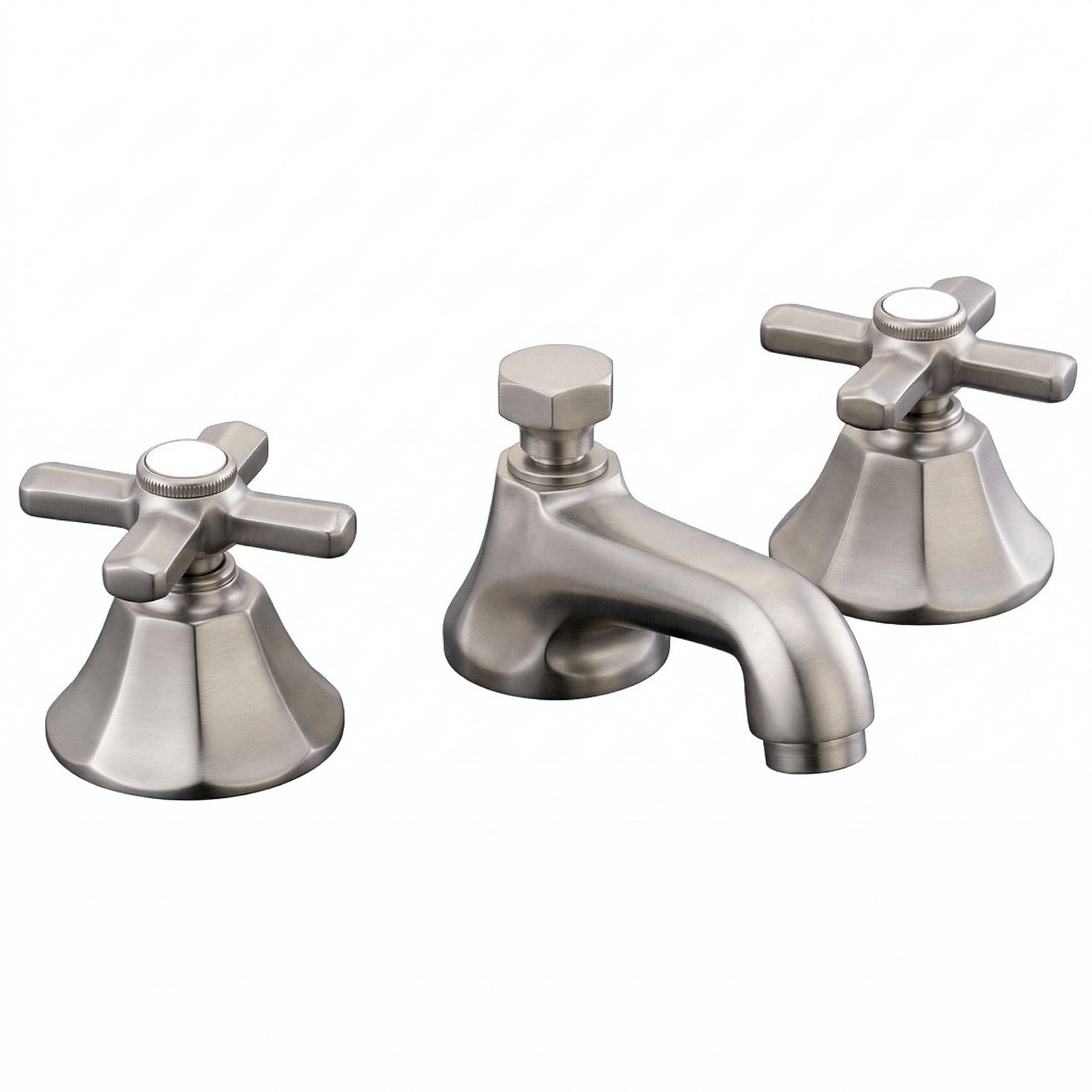 Mississippi Deco Widespread Lav Faucet P0152 | Strom Living Matte Nickel - Bathroom Faucets