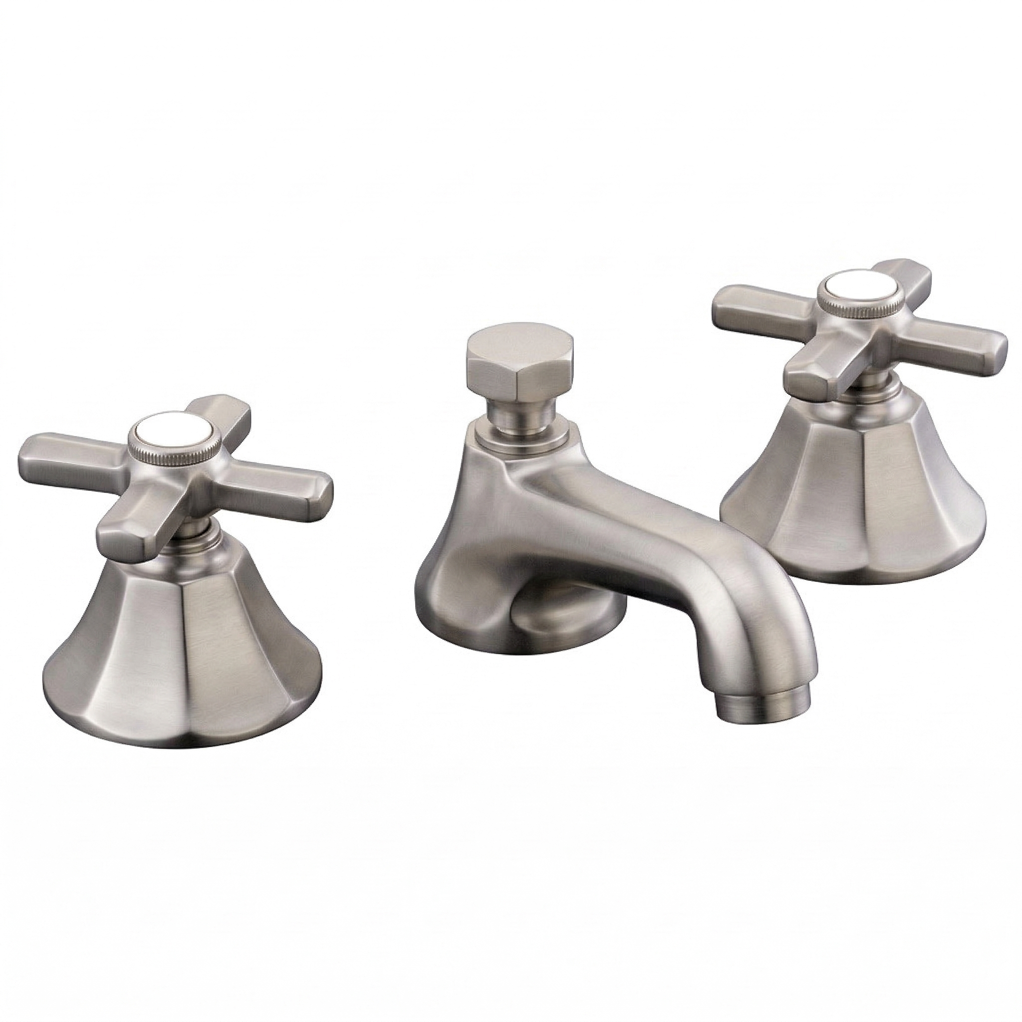 Mississippi Deco Widespread Lav Faucet P0152 | Strom Living Matte Nickel - Bathroom Faucets