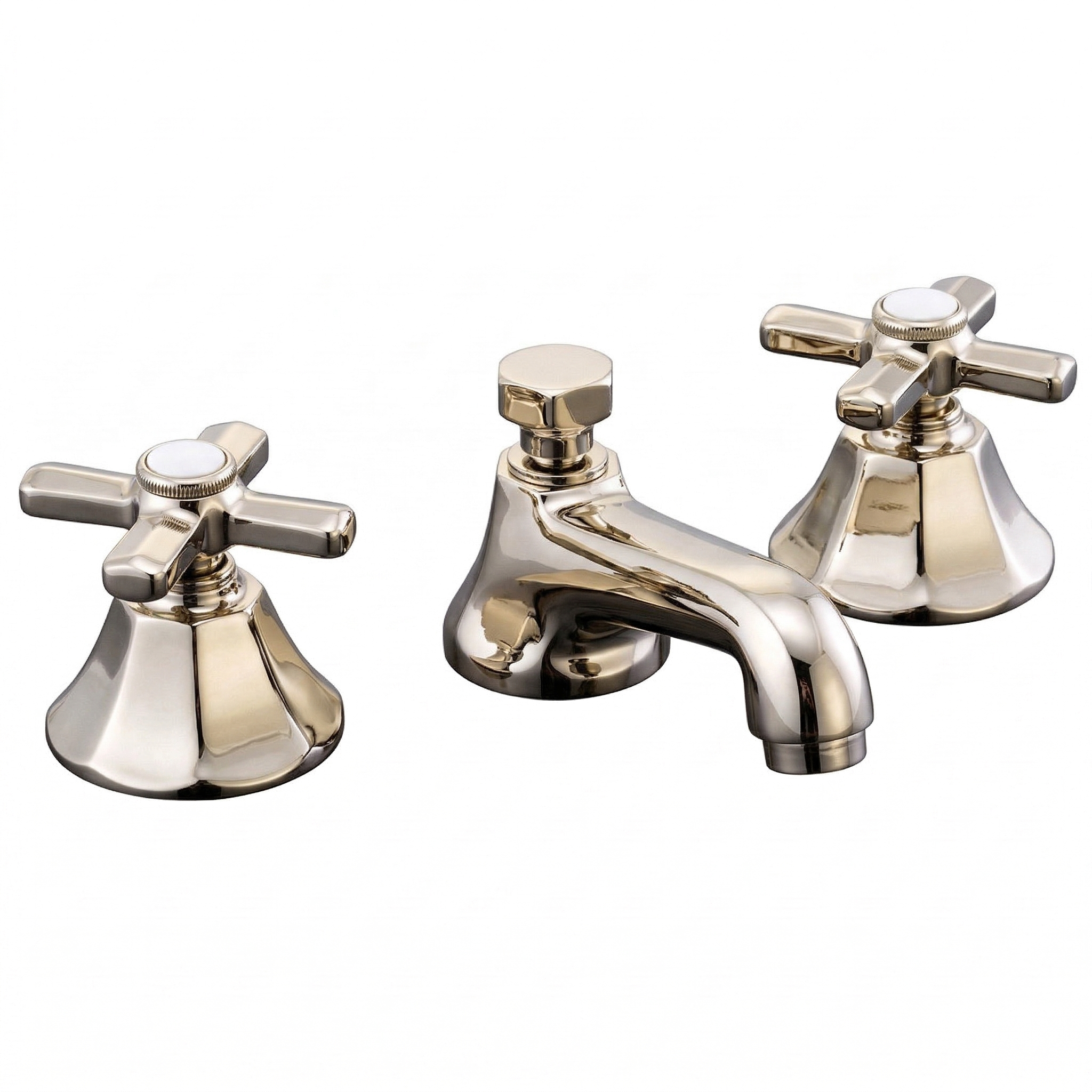 Mississippi Deco Widespread Lav Faucet P0152 | Strom Living Polished Nickel - Bathroom Faucets