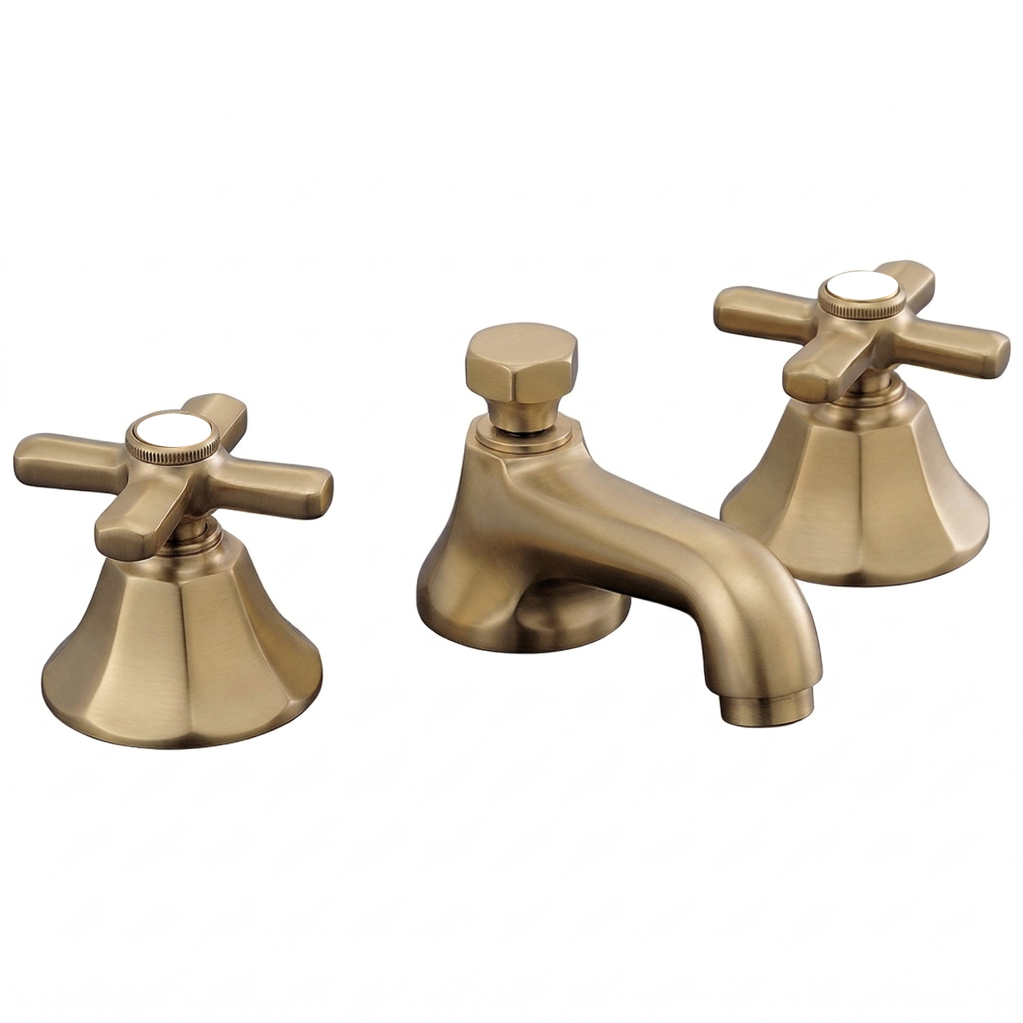 Mississippi Deco Widespread Lav Faucet P0152 | Strom Living Raw Brass - Bathroom Faucets