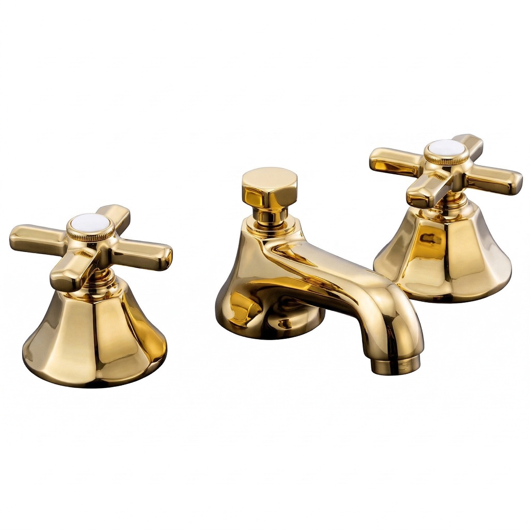 Mississippi Deco Widespread Lav Faucet P0152 | Strom Living Supercoat Brass - Bathroom Faucets