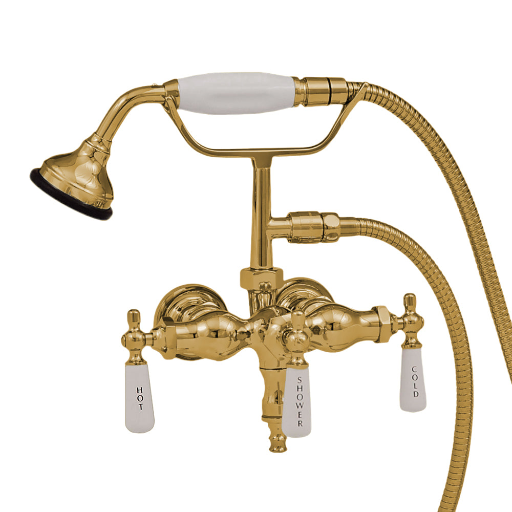 Strom Living Tub Faucet with Handheld Shower and Vacuum Breaker