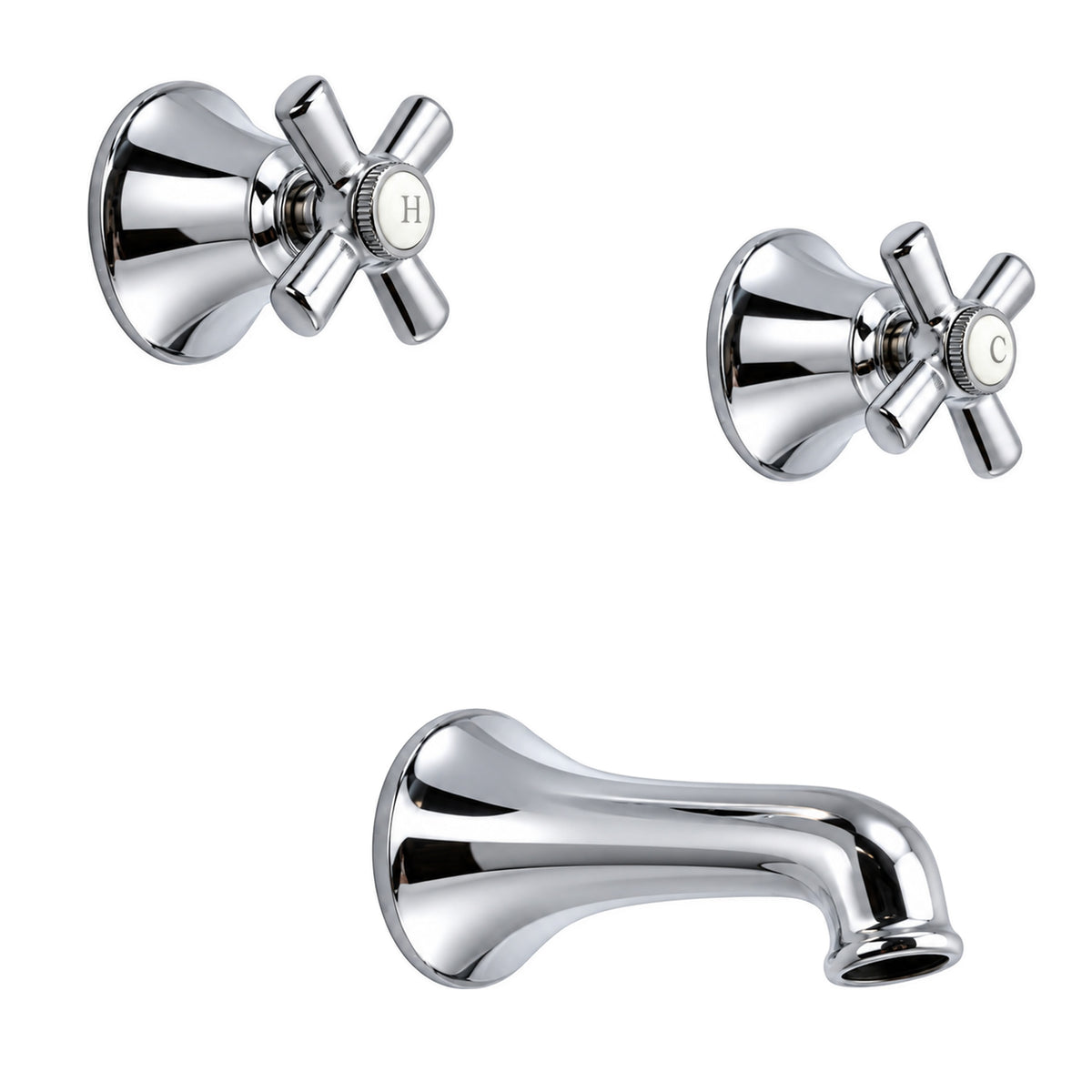Mississippi In-Wall Tub Filler with 6" Spout P0157 in Chrome