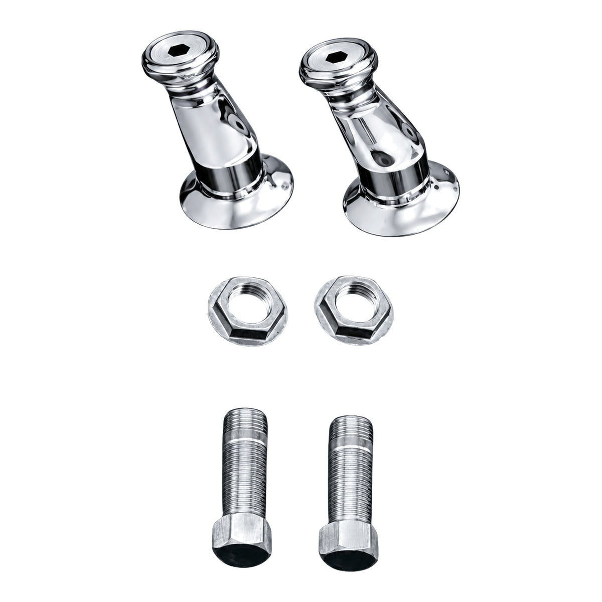 Modified Swing Arm Couplers P0166 in Chrome