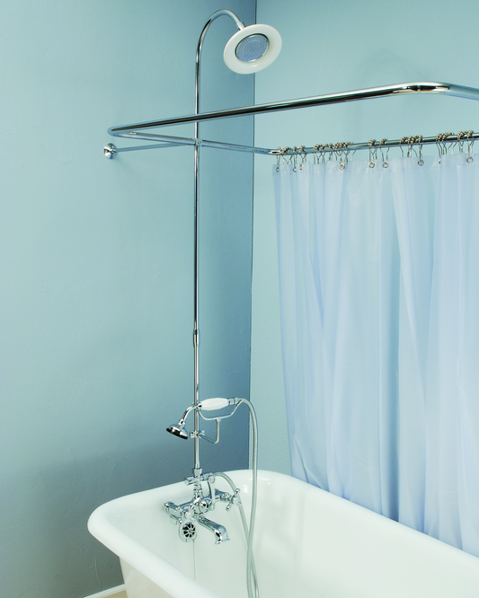 Strom Living Enclosure with Rectangular Shower Ring and 12" Wall Brace