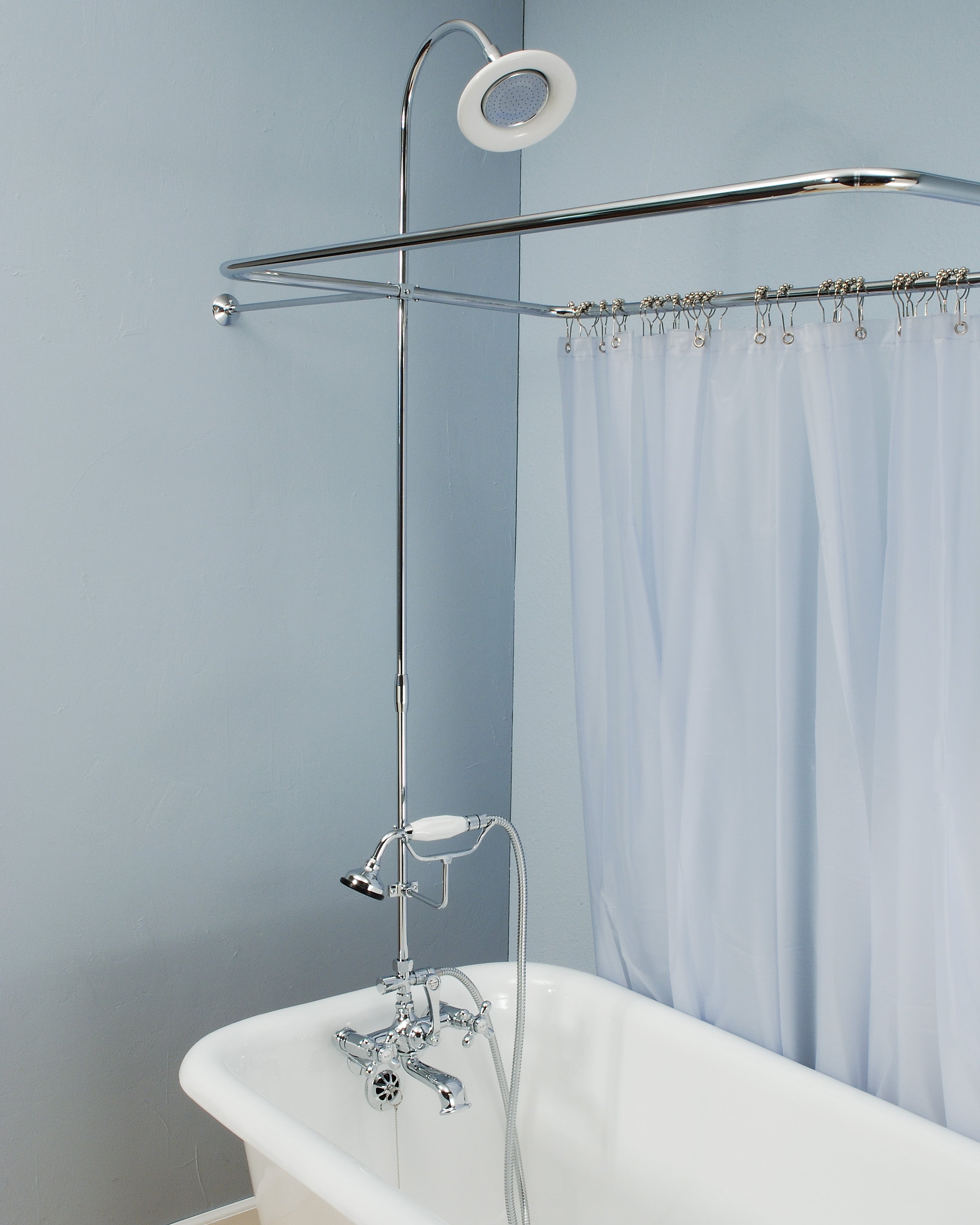 Strom Living Enclosure Shower Set with Handheld Shower and Adjustable Center 45" x 25"Faucet Body