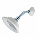 Strom Living Shower Head Porcelain Sunflower with 3.50 Diameter Chrome - Shower Components