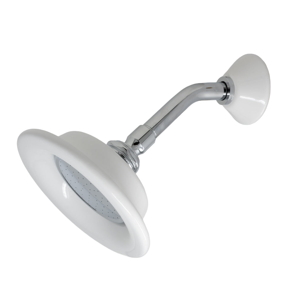 Strom Living Shower Head Porcelain Sunflower with 3.50 Diameter