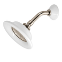 Strom Living Shower Head Porcelain Sunflower with 3.50 Diameter in Polished Nickel