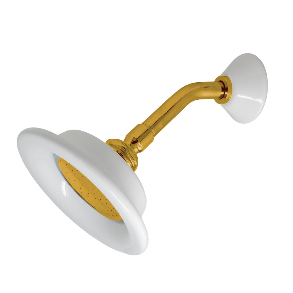 Strom Living Shower Head Porcelain Sunflower with 3.50 Diameter