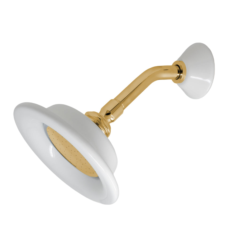 Strom Living Shower Head Porcelain Sunflower with 3.50 Diameter