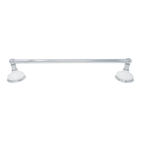 Strom Living Porcelain Vintage Style  Wall Mount Towel Bar with High Quality Solid Brass and Brackets