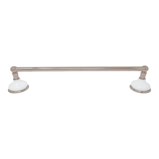 Strom Living Porcelain Vintage Style  Wall Mount Towel Bar with High Quality Solid Brass and Brackets