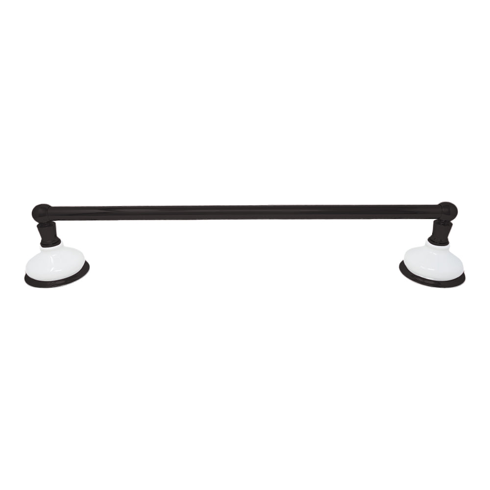 Strom Living Porcelain Vintage Style  Wall Mount Towel Bar with High Quality Solid Brass and Brackets