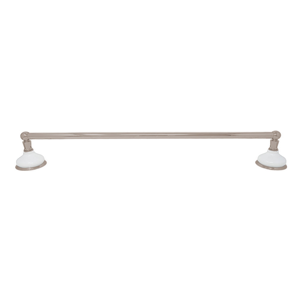 Porcelain Vintage Style Wall Mount Towel Bar, Solid Brass and Brackets P0181 | Strom Living - Bathroom Accessories